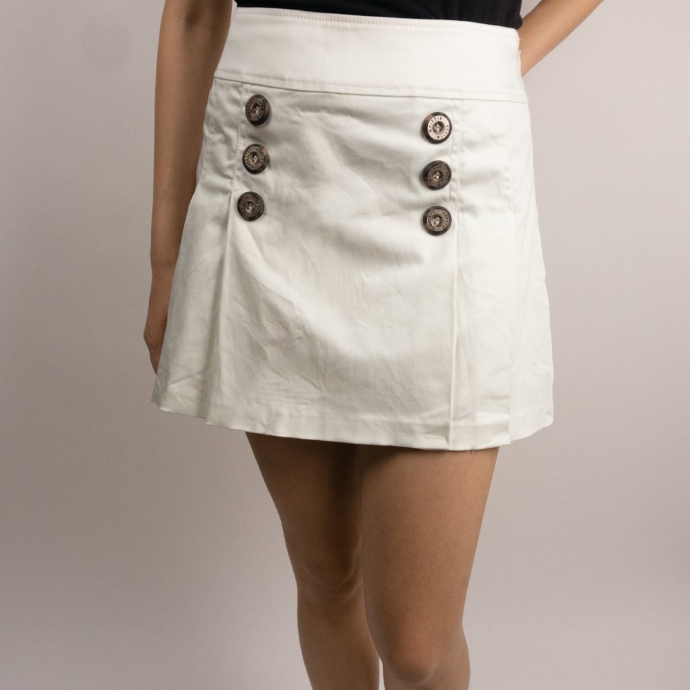 Knights Bribge White Mini Skirt